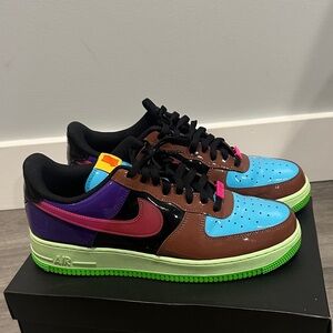 Nike UNDFTD Multicolor Sneakers with Green Soles